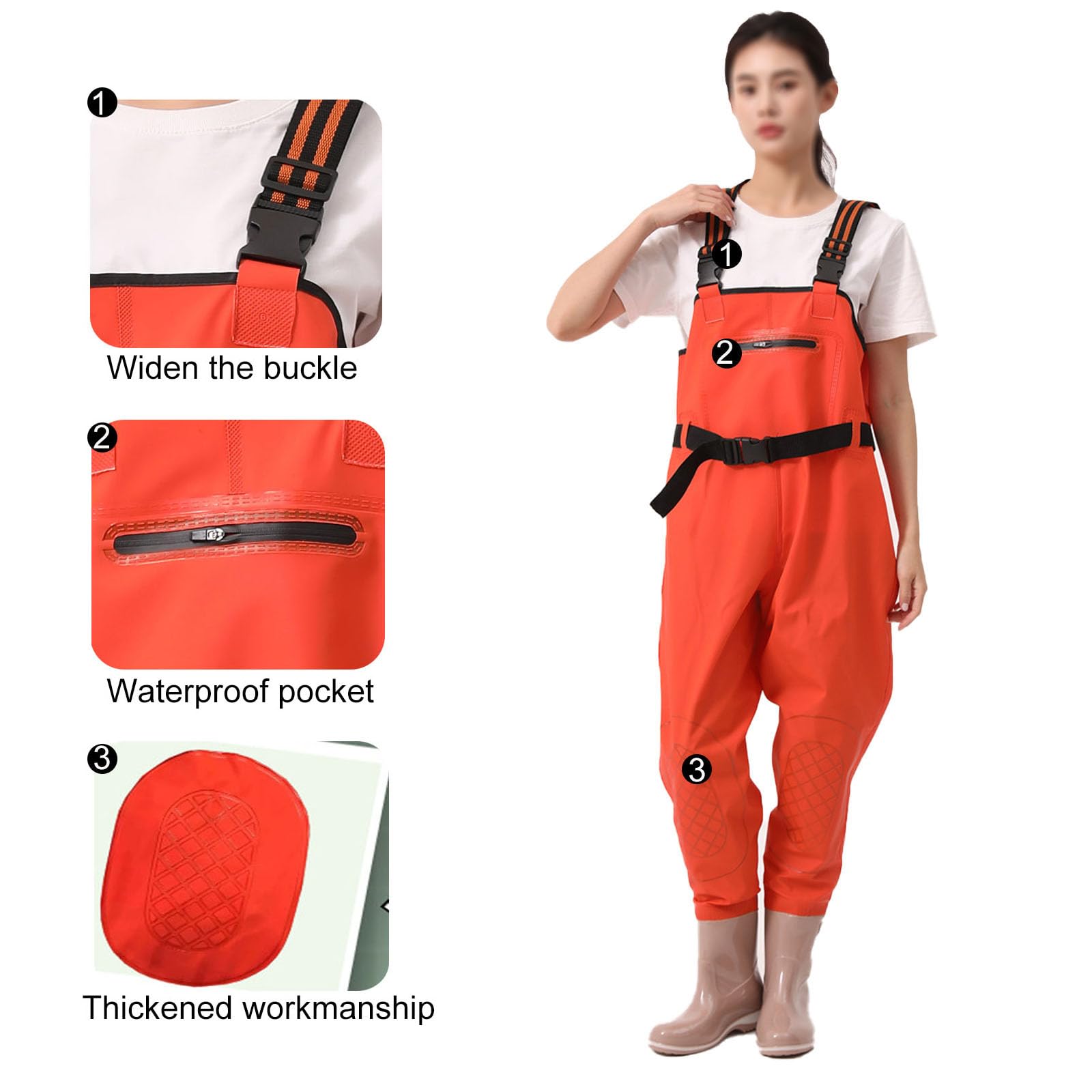 Aikelai chest pocket visible for storing small items during fishing.