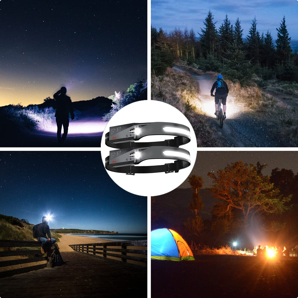 Aikertec headlamp-six-pack-included-cables supports shared adventures with ease.