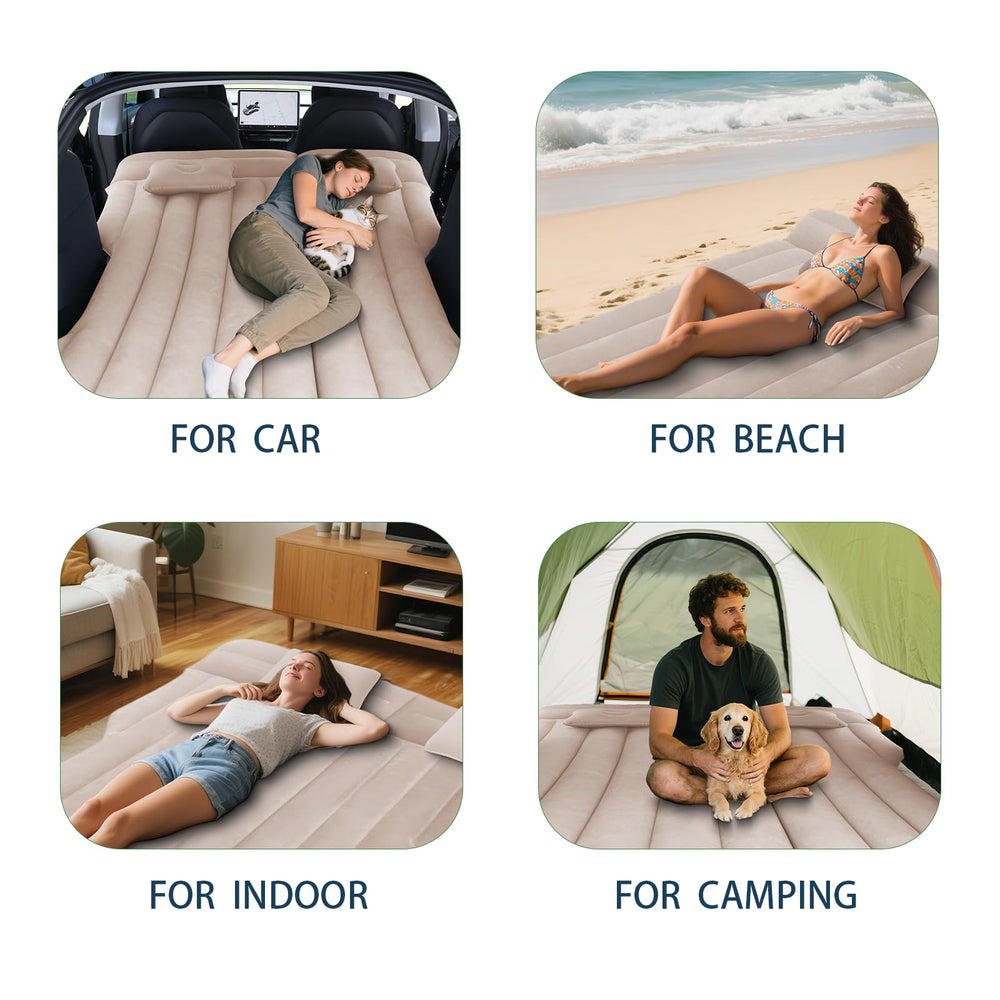 AIKIDS car air mattress folds compactly for easy storage after camping trips.