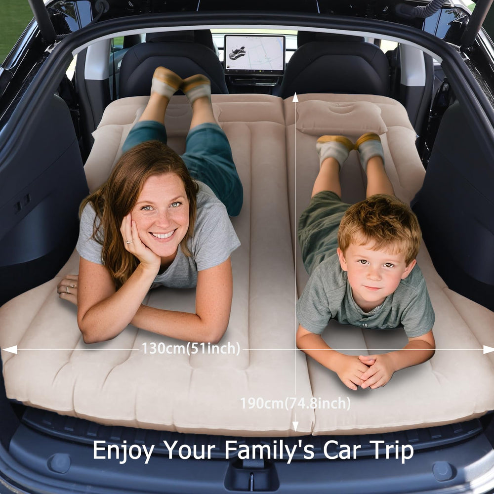 AIKIDS car air mattress universal fit for many cars provides easy road-trip comfort.