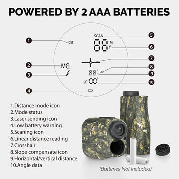 AILEMON compact lightweight rangefinder fits easily in pocket or pouch