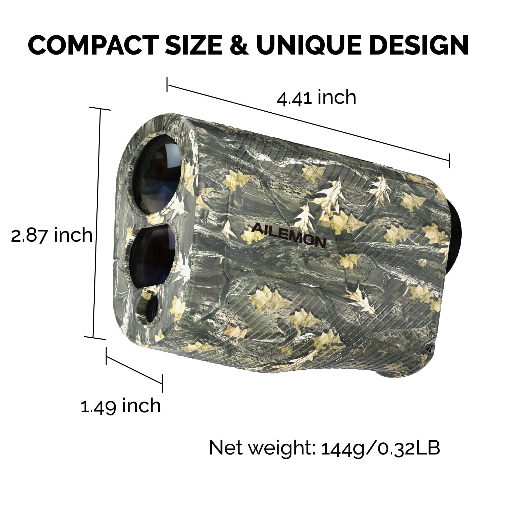 AILEMON rangefinder battery compartment easy-access design ensures quick power swap