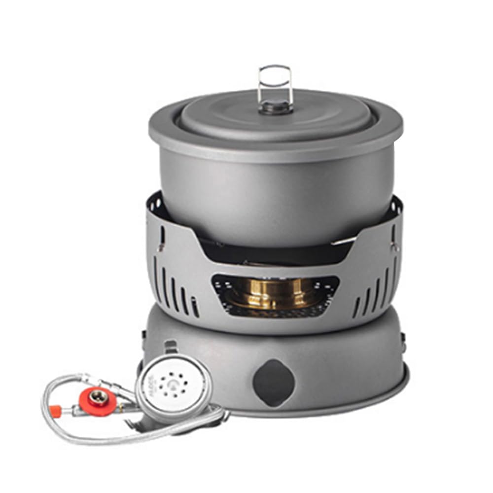 Ailgely camping cookware kit assembled for easy outdoor meals