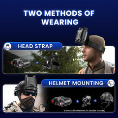 AILNJUC night vision goggles with 8x digital and 10x optical zoom for precise viewing.