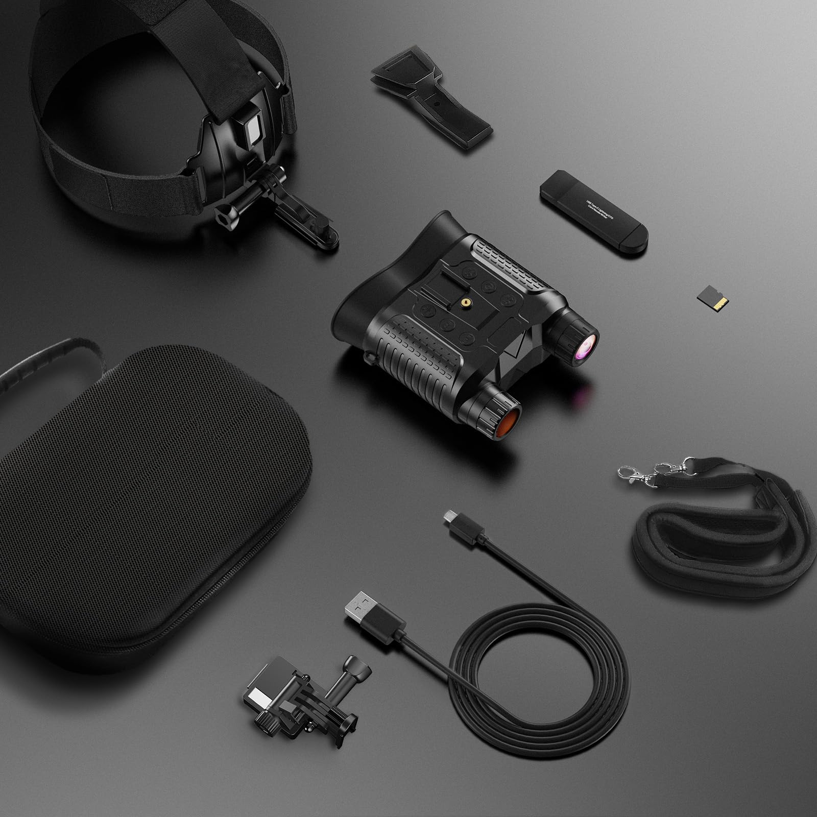AILNJUC night vision goggles 3000mAh battery for extended field sessions.