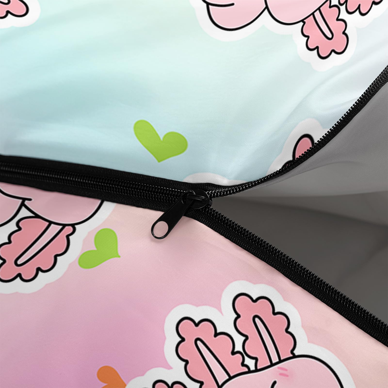 AILONEN axolotl sleeping bag with adjustable hood drawstring for snug warmth.