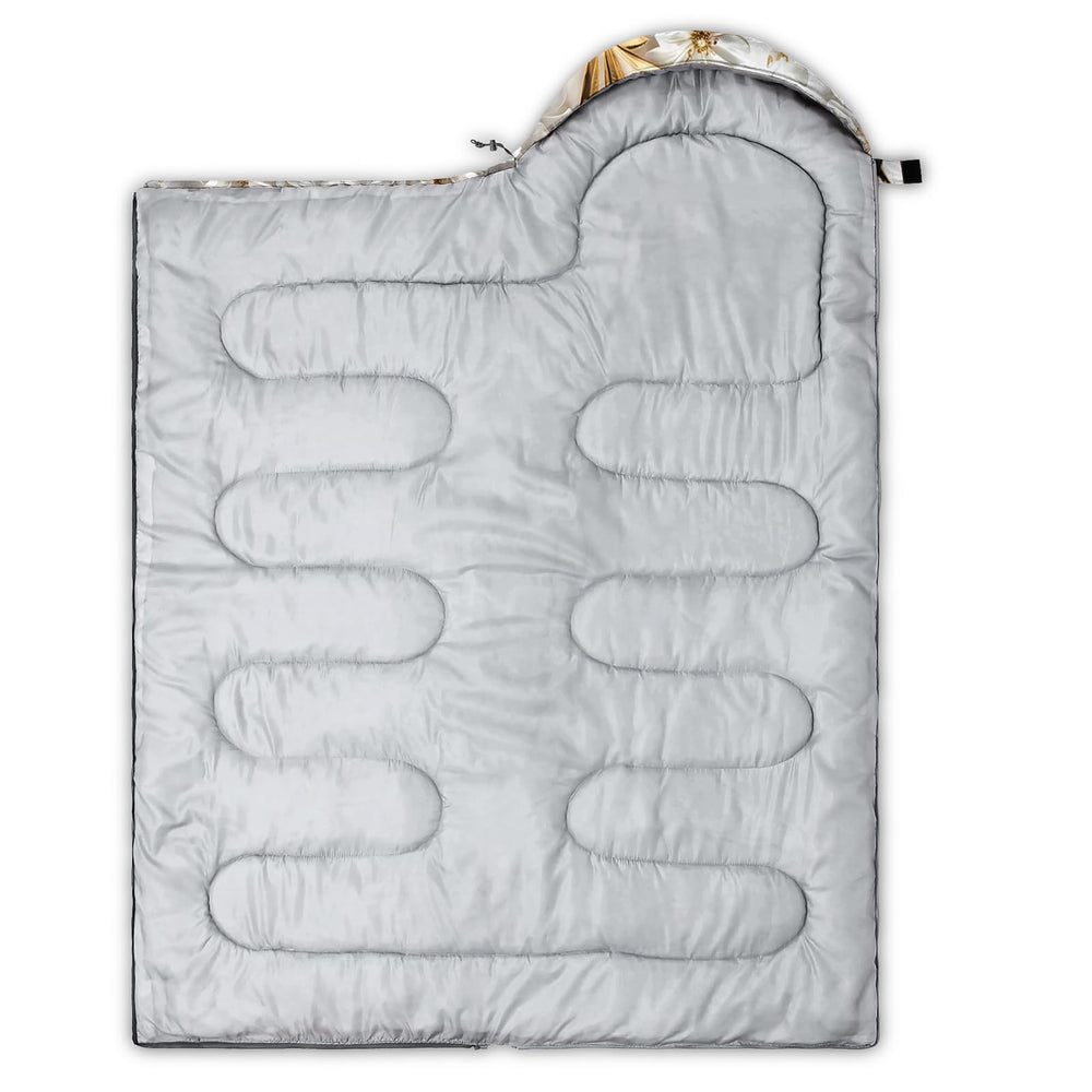 AILONEN butterfly sleeping bag waterproof outer fabric keeps dryness in damp environments.