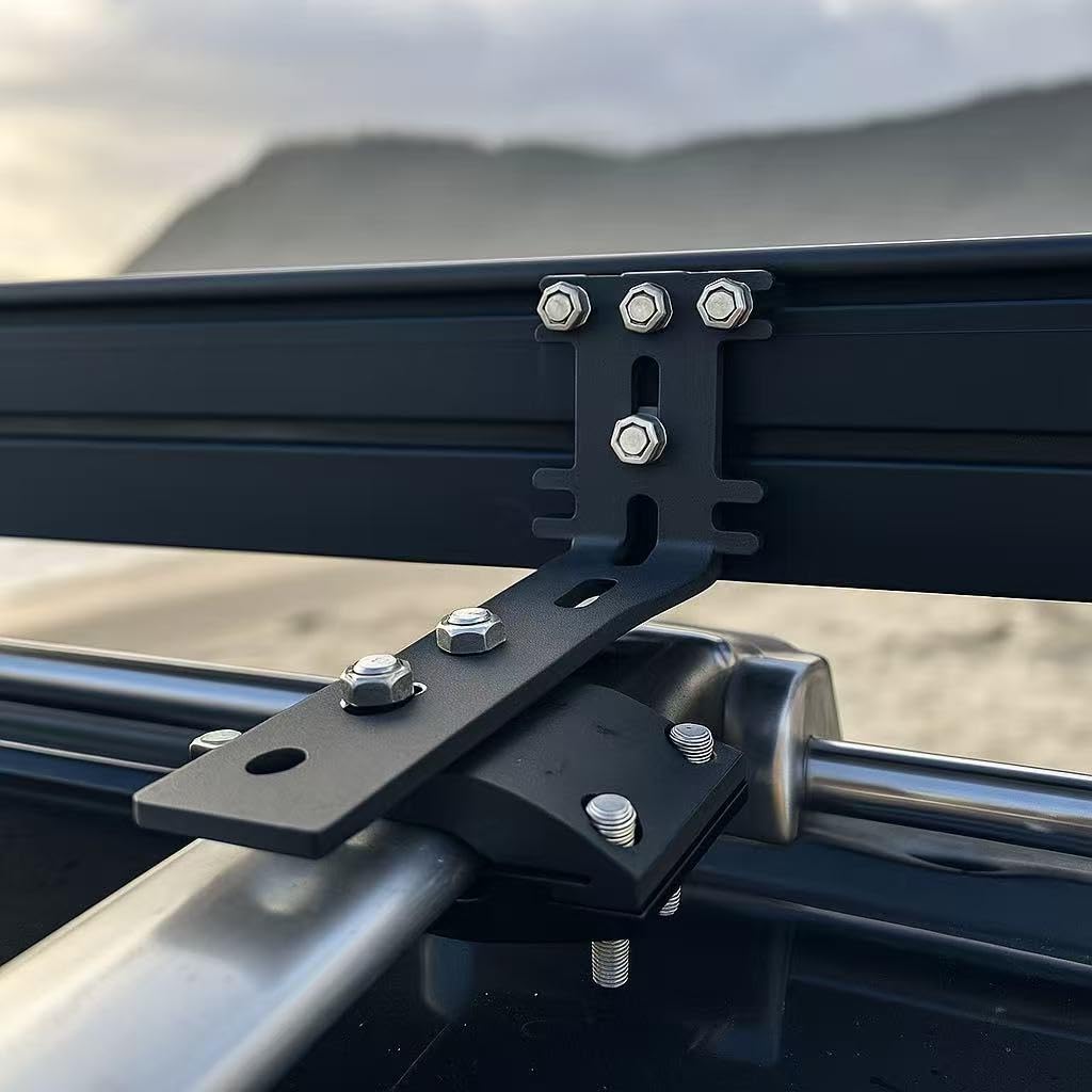 AILUYUN no-drilling installation clamps onto round, oval, or square crossbars