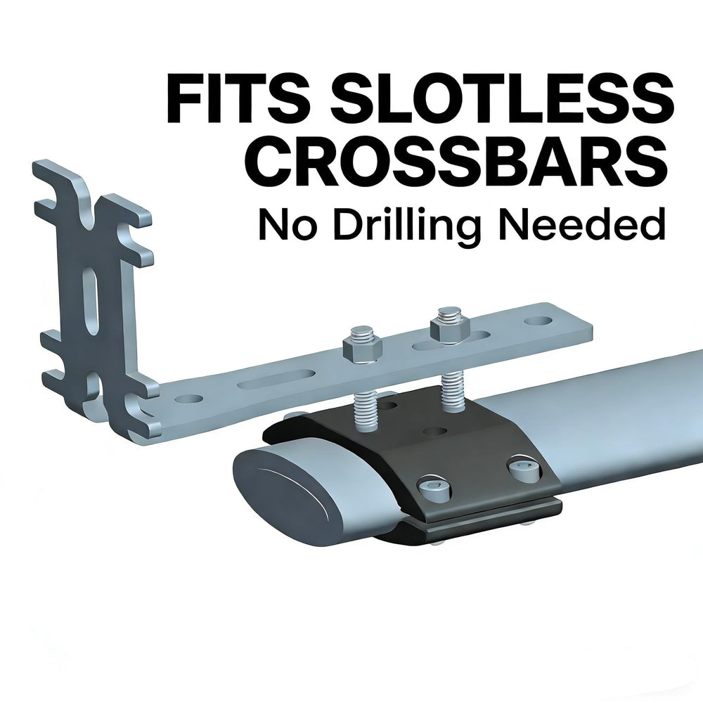 AILUYUN two-plate clamp assembly forms a complete mounting solution around a crossbar