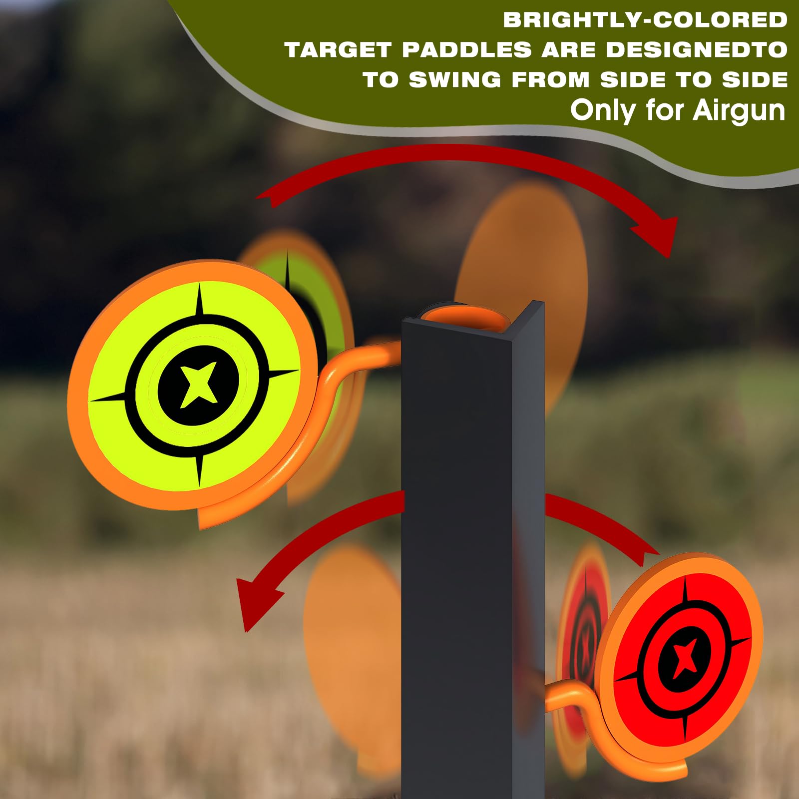 Aimax Outdoor Dueling Tree auto reset targets demonstrate quick cycling for efficient practice.