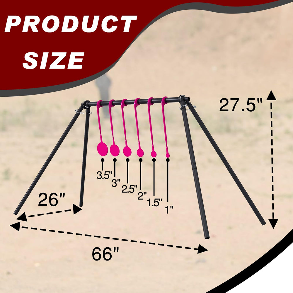Aimax Outdoor AR500 steel construction delivers long-lasting range practice durability.