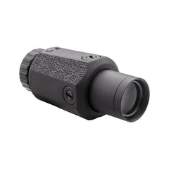 Aimpoint 3X-P magnifier handheld use shows crisp sight picture and ergonomic grip.