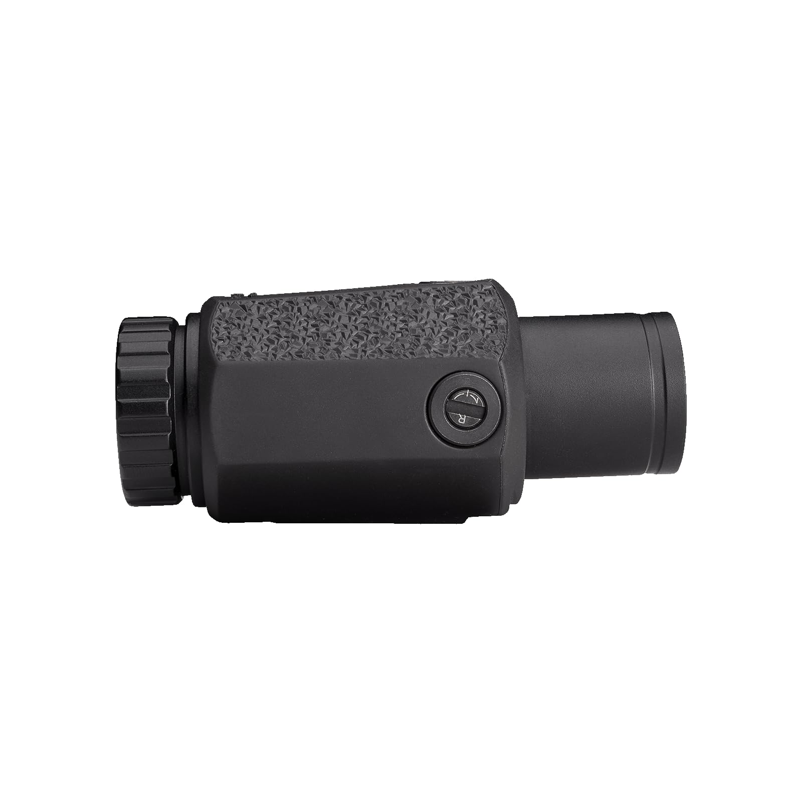 Aimpoint 3X-P magnifier with red dot in-use demonstrates longer-range targeting.