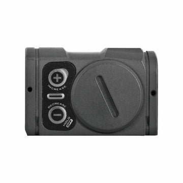 Aimpoint ACRO P-2 battery compartment demonstrates long battery life up to 50,000 hours.
