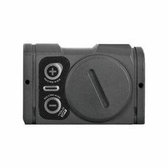 Aimpoint ACRO P-2 battery compartment demonstrates long battery life up to 50,000 hours.