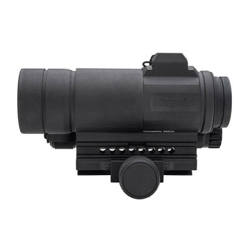 Aimpoint CompM4s 2 MOA red dot enables fast target acquisition in dynamic situations.
