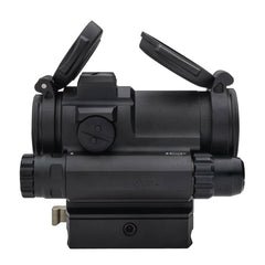 Aimpoint CompM5s battery compartment demonstrates long operation on a single AAA.