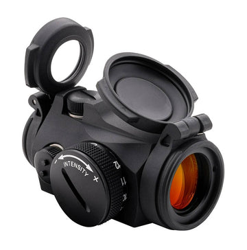 Aimpoint Micro T-2 flip caps and reinforced turrets protect optics in rugged environments