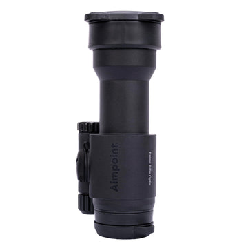 Front lens cap protecting the Aimpoint PRO optics in bright light.