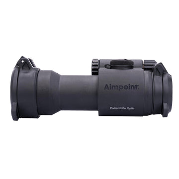 Aimpoint PRO red dot sight mounted with QPR2 for fast target engagement.