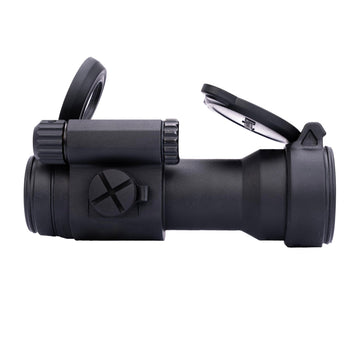 Aimpoint PRO with removable spacer to adjust sight height.