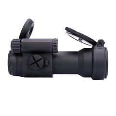Aimpoint PRO with removable spacer to adjust sight height.