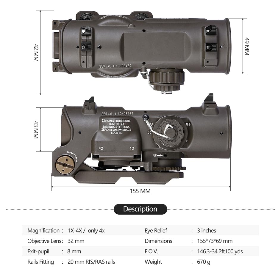 Aimsniper 32 mm objective lens delivers bright images in dim conditions
