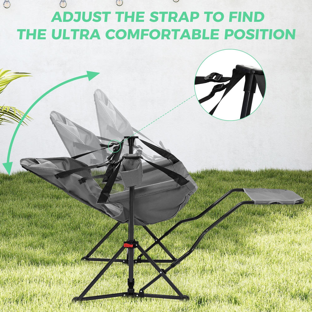 Ainfox Hammock Chair quick setup with carry bag for travel.