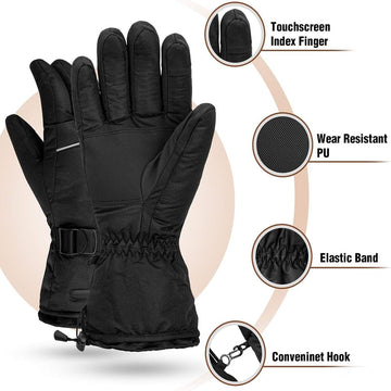 Ainid heated gloves waterproof membrane keeps hands dry in wind