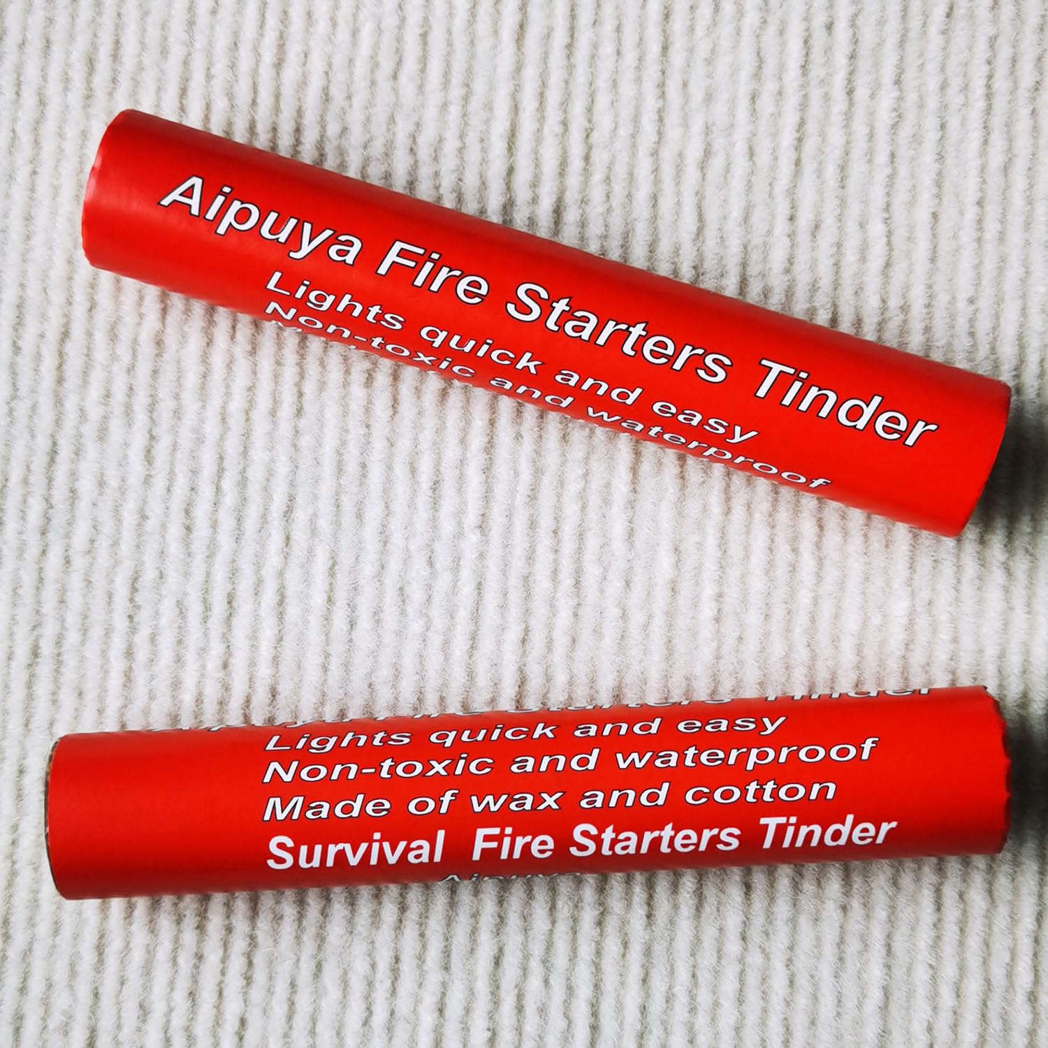 Aipuya emergency campfire starter used in rugged outdoor scenarios.