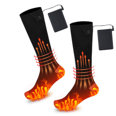 AiQiKang heated socks showcase four heat settings for customizable warmth on cold days.