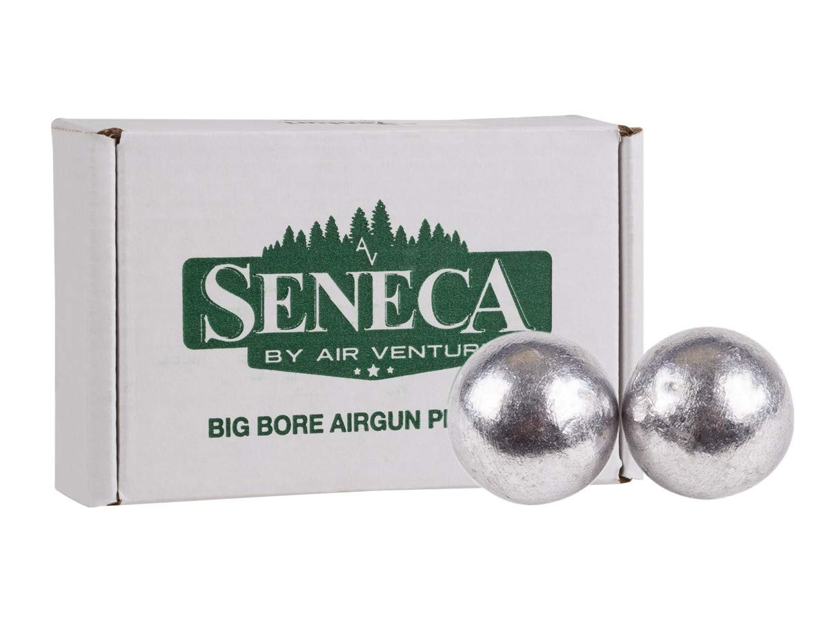 Air Venturi Seneca pellets in a 100-count box for consistent accuracy.