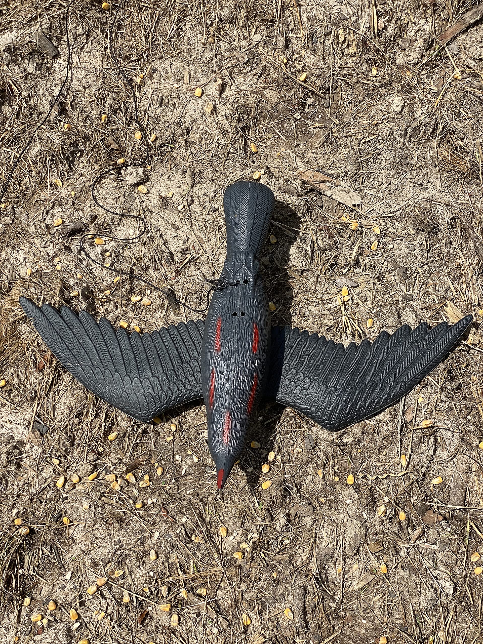 AirCrow DeadCoy Halloween ornament when hung from ceiling.