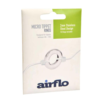AIRFLO 2mm micro tippet ring closeup highlighting strong, reliable knot junctions.