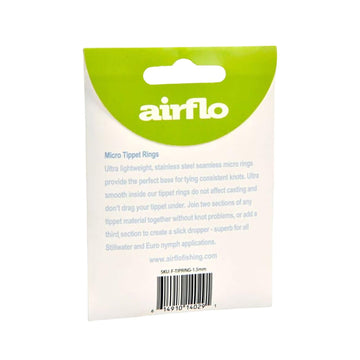 AIRFLO 2mm micro tippet ring pack ready for fast, modular leaders.