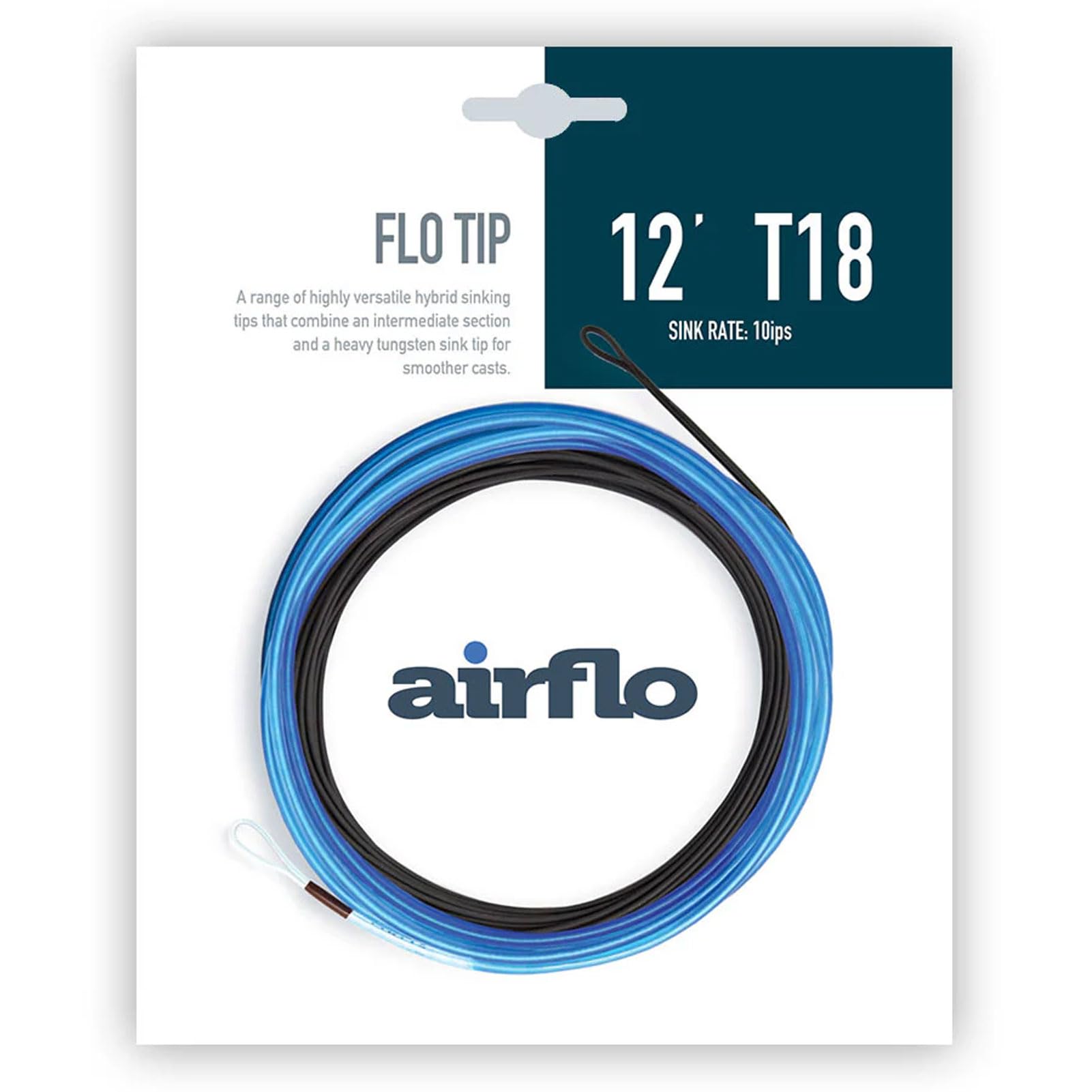 AIRFLO FLO Tips 12' Fly Line shows a smooth transition for accurate casts.