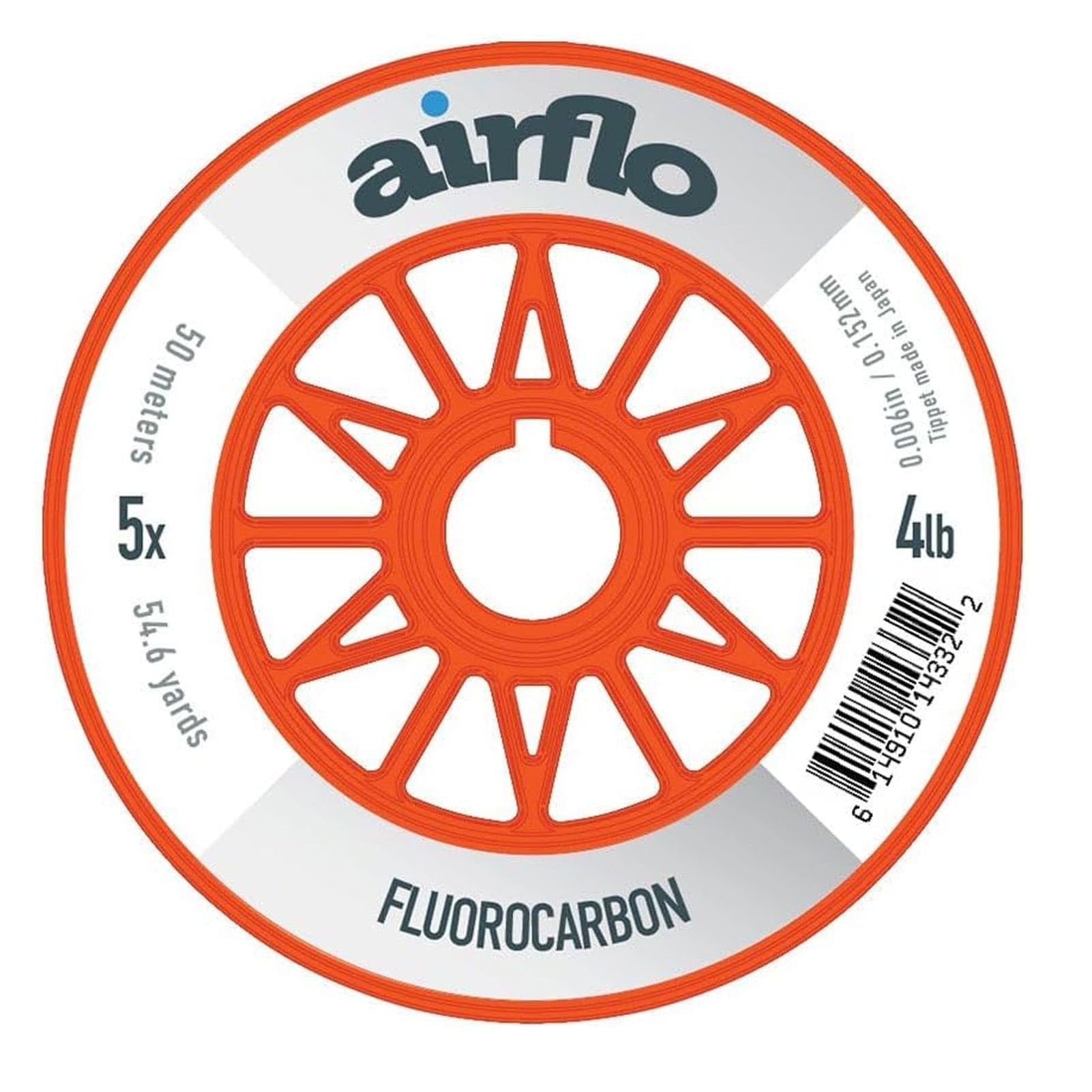 AIRFLO Fluorocarbon Tippet 50m 5X strong knots for streamers and nymph rigs