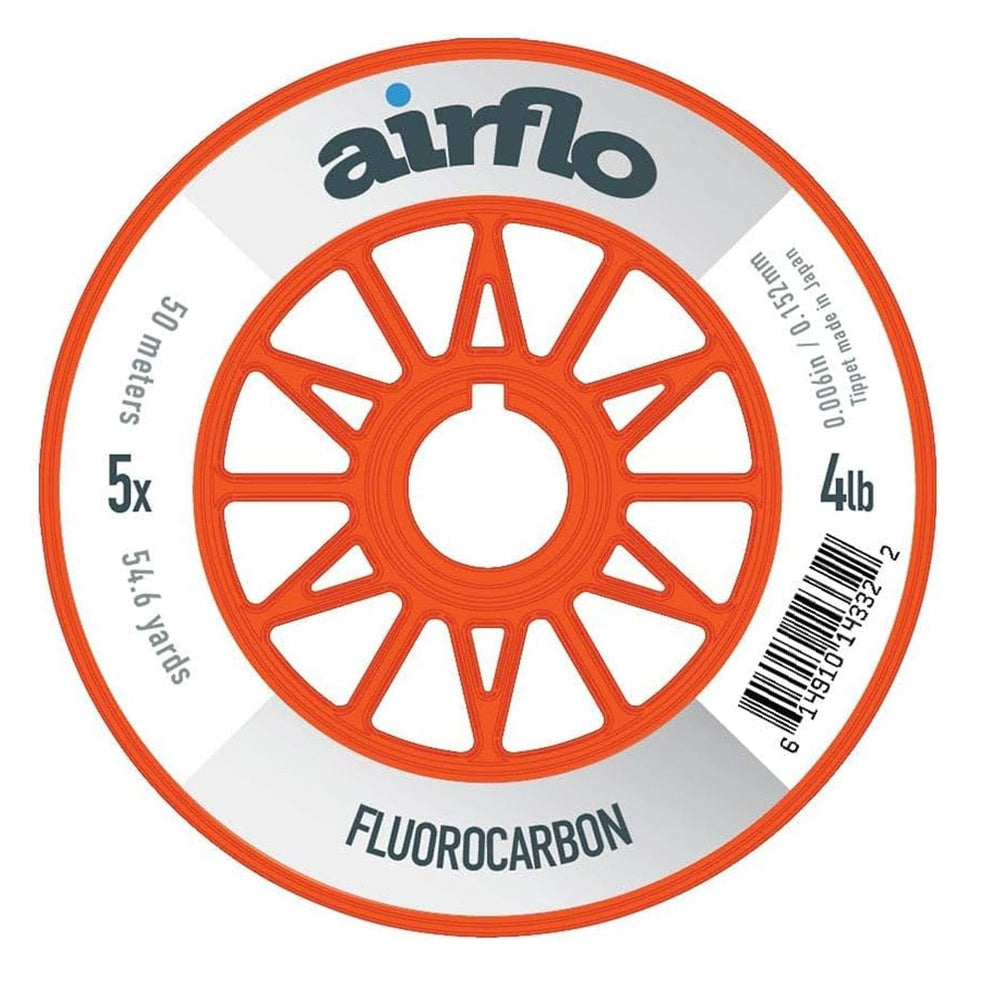 AIRFLO Fluorocarbon Tippet 50m 5X strong knots for streamers and nymph rigs