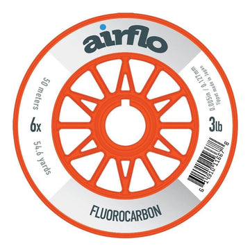 AIRFLO Fluorocarbon Tippet on spool, strong knots and low visibility for stealthy freshwater and saltwater rigs