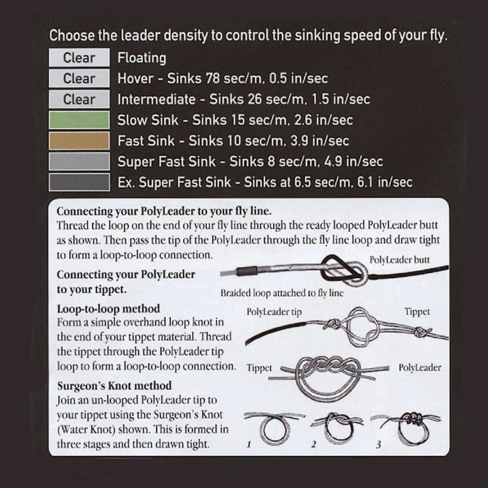 Airflo Light Trout Polyleader 5 ft Hover in action demonstrates smooth casting on light lines