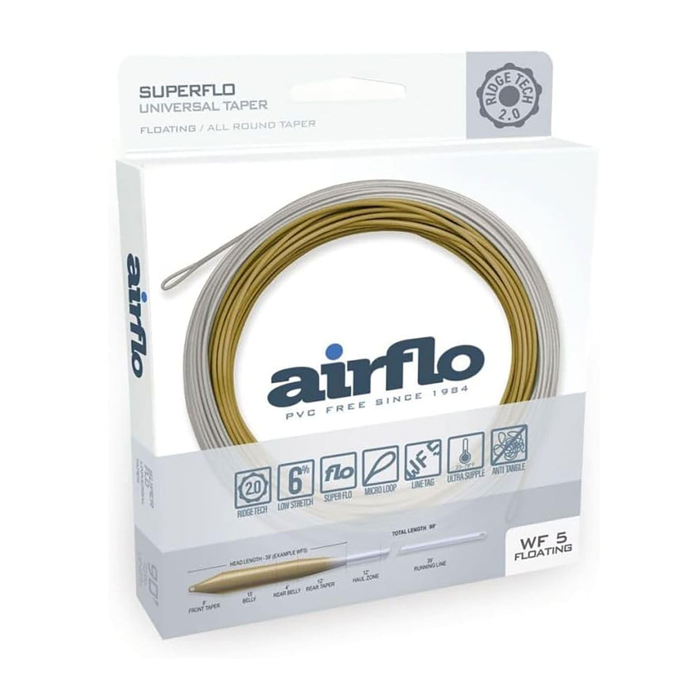 Airflo Ridge 2.0 Superflo universal taper on a spool for smooth casting