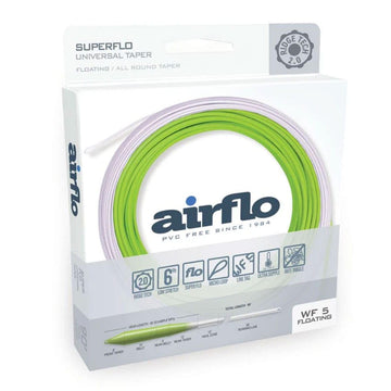 Airflo Ridge 2.0 universal taper casting action highlights smooth, versatile performance.