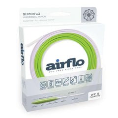 Airflo Ridge 2.0 universal taper casting action highlights smooth, versatile performance.