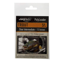 Airflo Trout Polyleader 5ft Clear Intermediate pack enables versatile depth control.