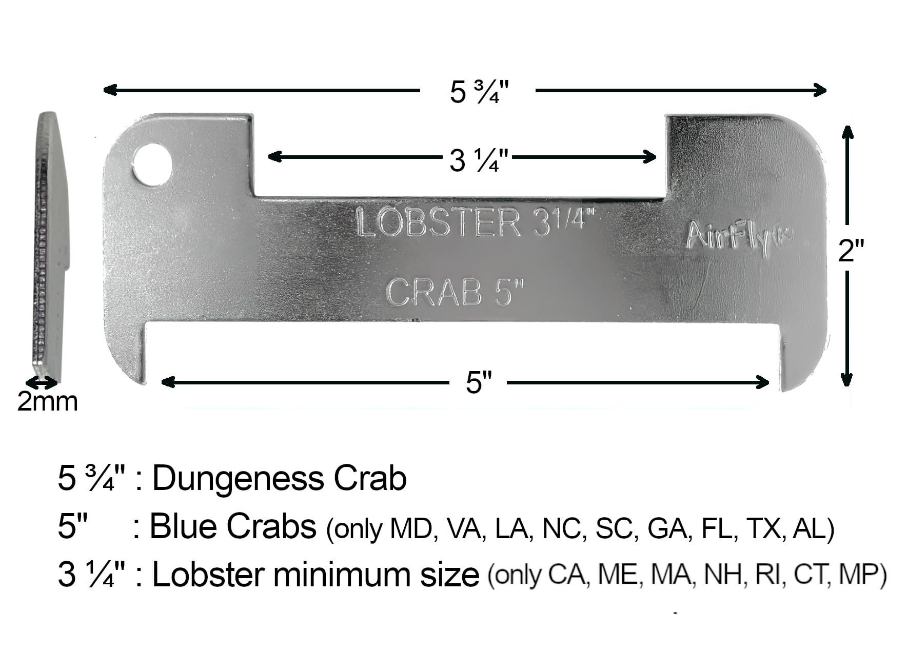 Compact gauge fitting in a tackle box or pocket for easy access.