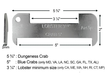 Compact gauge fitting in a tackle box or pocket for easy access.