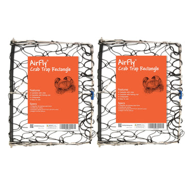 AirFly foldable crab jaw trap, assembled for saltwater use.