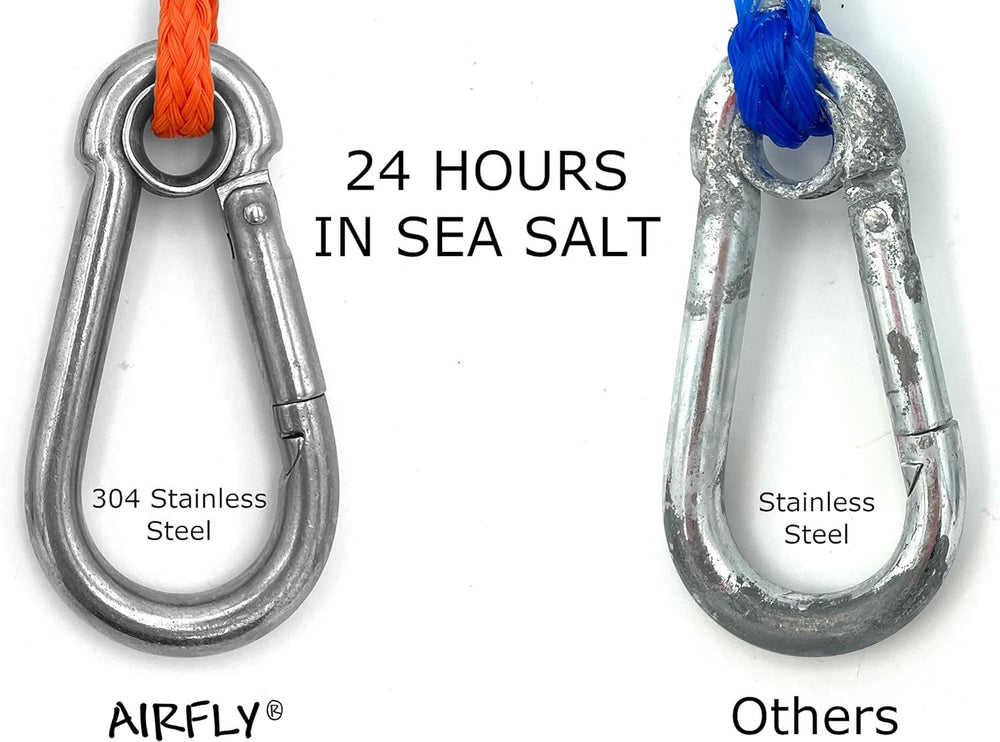 AirFly four hooks and ring support easy baiting and retrieval.