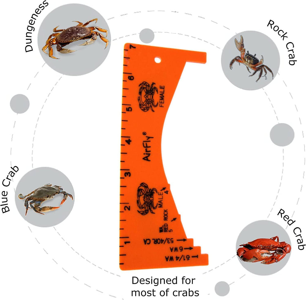 AirFly crab gauge for blue crabs ensures accurate market sizing