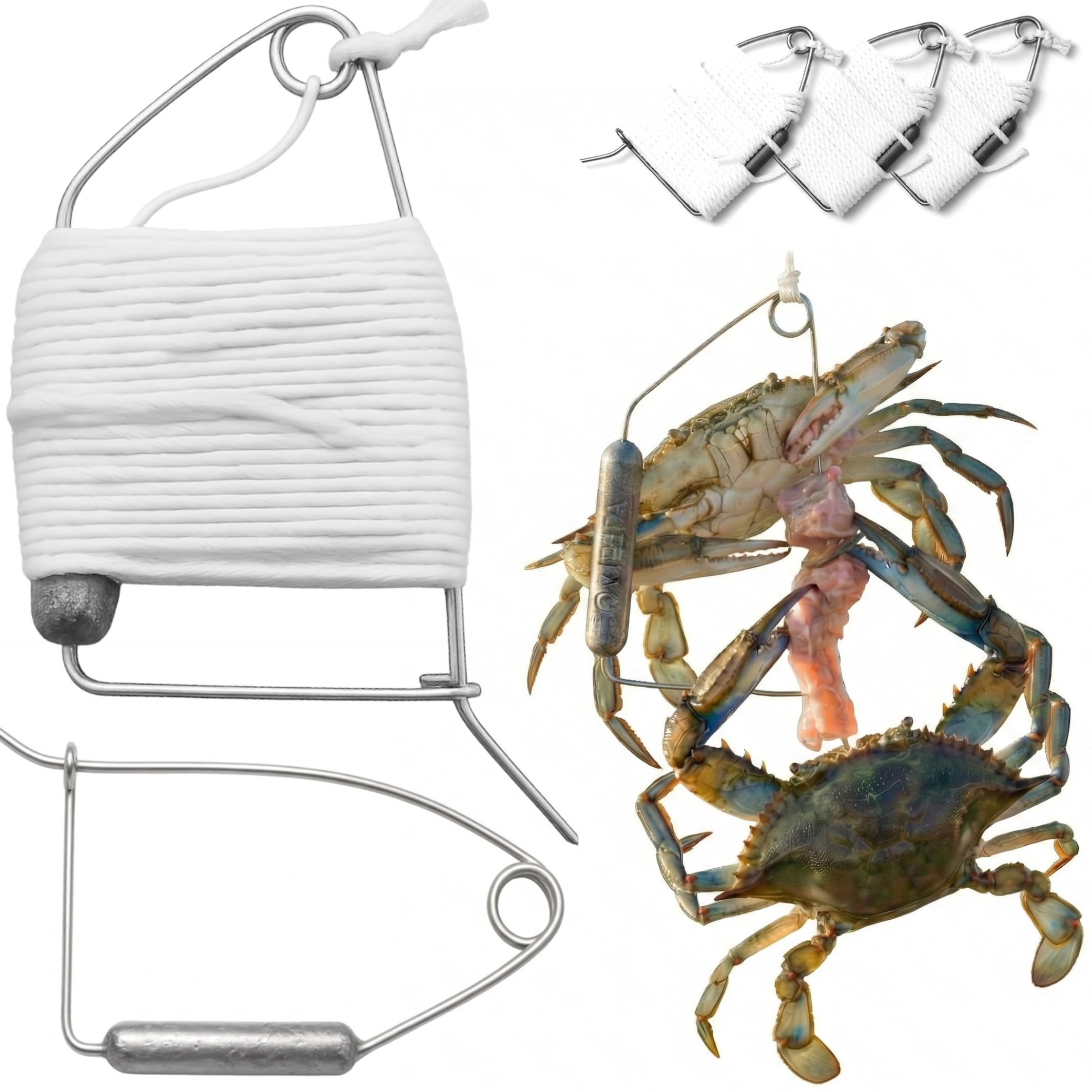 AirFly poly netting close-up, sturdy material resists wear during crabbing.